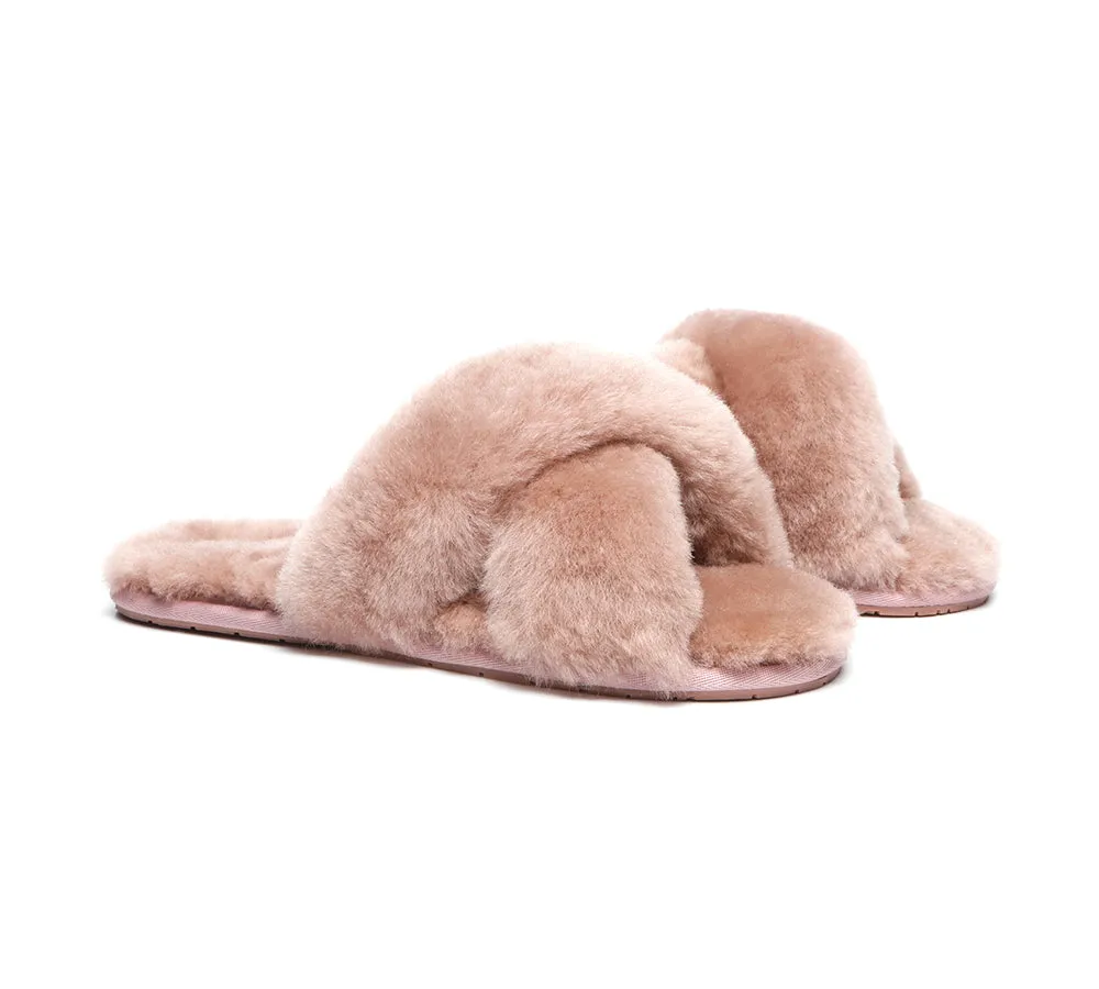 AUSTRALIAN SHEPHERD® UGG Women Crossover Fluffy Slides Linty Limited Edition