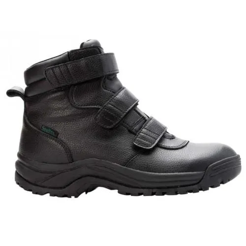 Propet Men's Cliff Walker Velcro Boots- Black