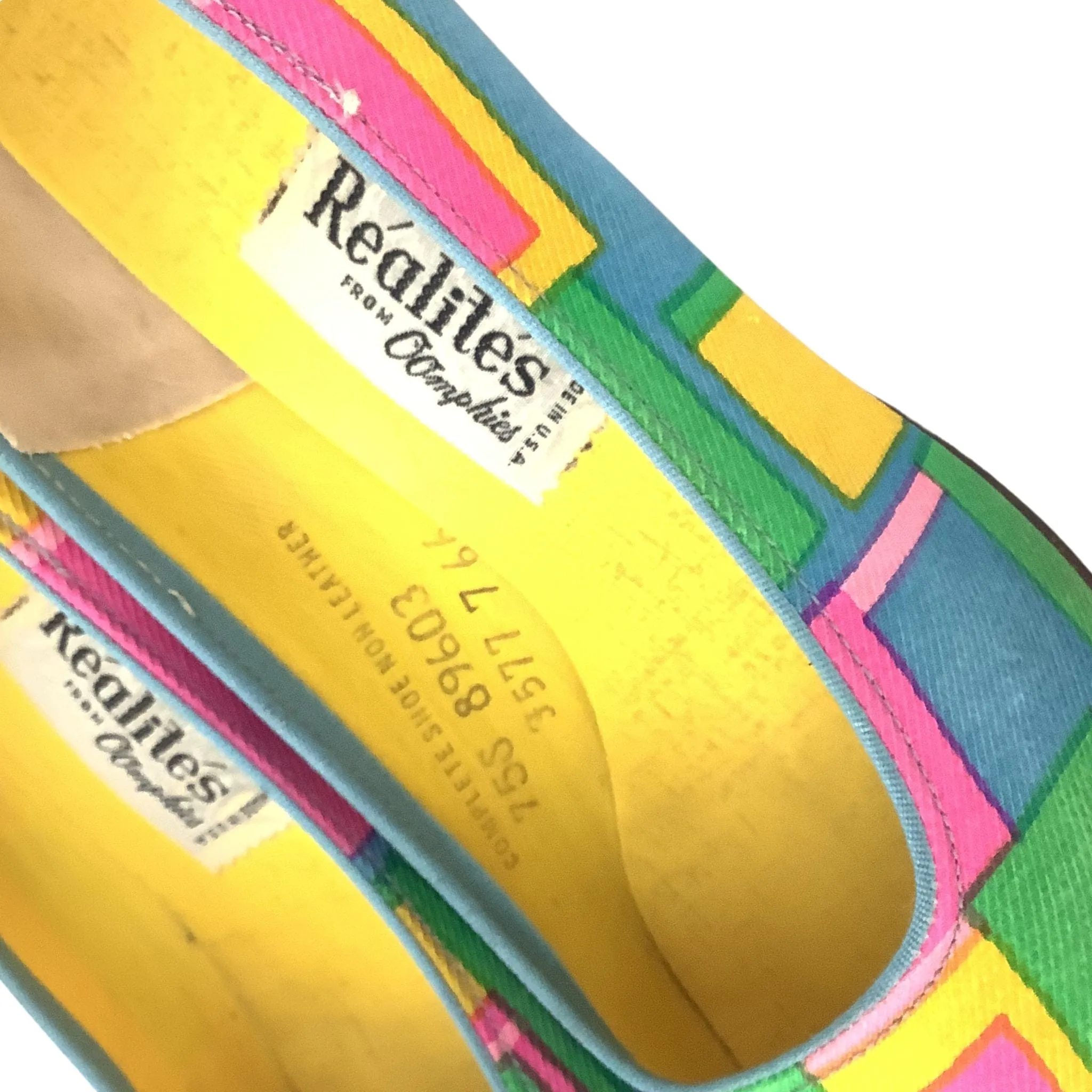 Realities Color Block Heels