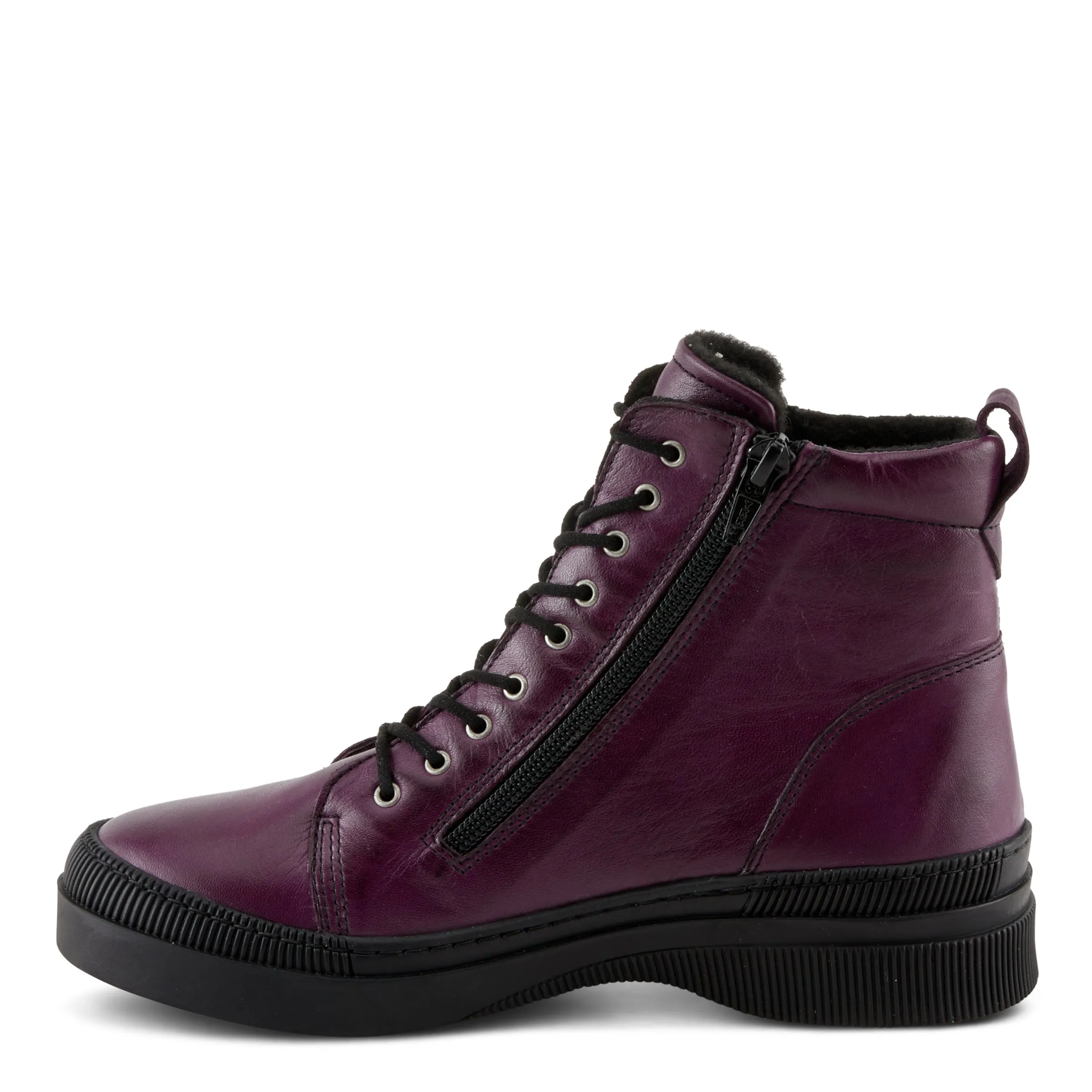 Spring Step Shoes Hoylein Women's Leather Rugged Combat Style Boots